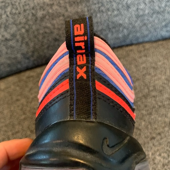(GS) Nike Air Max ‘97 in ‘Black/Multi’ - Picture 5 of 14